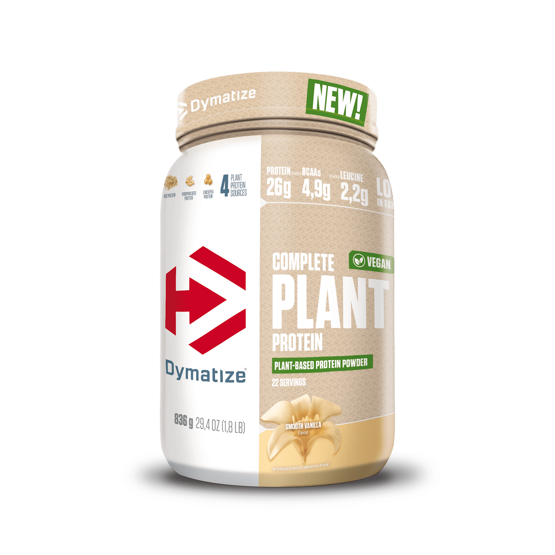 Complete Plant Protein Powder Dymatize 836/902 грама