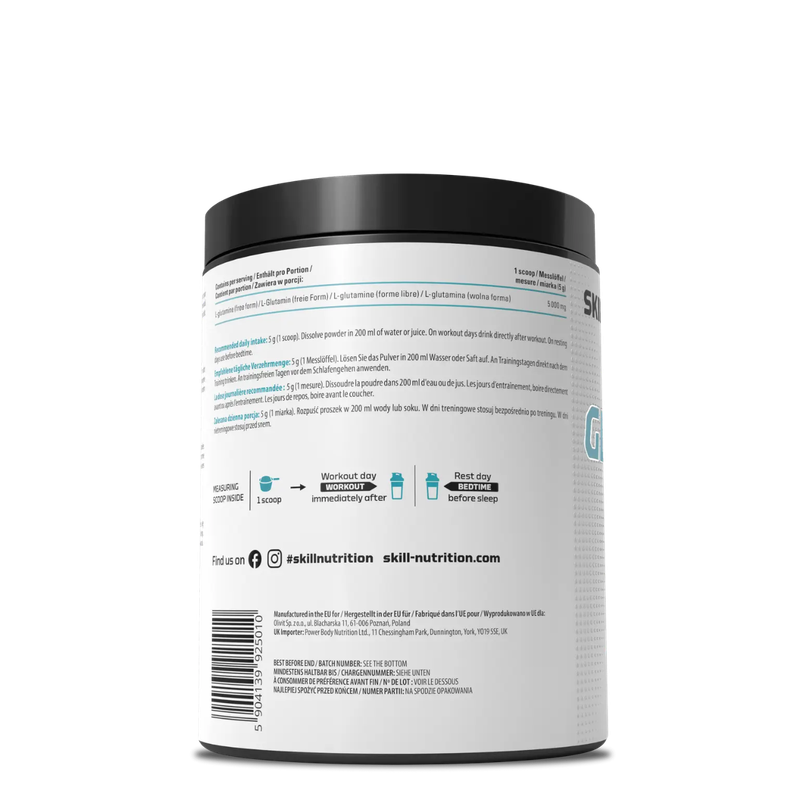 Glutamine Powder SKILL Nutrition 500 grama